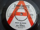 BILLY NICHOLLS Would You Believe RARE UK DEMO 45 psych mod garage