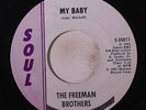 FREEMAN BROTHERS: My Baby / Beautiful Brown Eyes 45 (almost M-) rare Soul