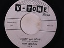 RUBY JOHNSON: Callin' All Boys / Pleadin' Heart 45 (dj, tag/wol) rare Soul