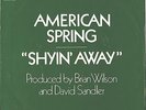 AMERICAN SPRING--PICTURE SLEEVE + 45---(SHYIN' AWAY)--PS--PIC--SLV