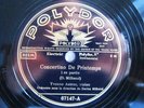 78rpm Milhaud Concertino CONDUCTED BY DARIUS MILHAUD + YVONNE ASTRUC (Violin)