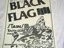 Black Flag Original Flyer 1981 Signed Greg Ginn w/Stains Six Pack Art RARE KBD