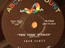 ROCKABILLY 78  JACK SCOTT TWO TIMIN' WOMAN ABC-PARAMOUNT 9860 SLEEVE EX