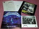 Metallica Ride The Lightning Elektra Promo LP with Press Kit Rare Vintage