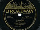 Blue Ridge Highballers, Stone Mountain Entertainers on Broadway 8159, rare