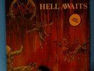 SLAYER  HELL AWAITS LP. Import COMBAT #8020. 1985. W/LYRIC INSERT.