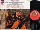 RÉGIS PASQUIER/GHIGLIA:Paganini Vln & Guitar Wks:LVDSM ASDF 849:Orig Red Semi:NM