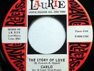 CARLO 45 Story Of Love / Five Minutes More NEAR MINT Doo Wop PROMO Laurie e914