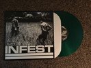 INFEST SLAVE LP Vinyl OOP Hard To Find deep six draw blank Crossed Out