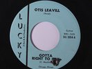 OTIS LEAVILL: Gotta Right To Cry / Rise Sally Rise 45 (co,  )