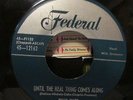 DOO WOP BILLY WARD & DOMINOES 1953 FEDERAL 12162 UNTIL REAL THING/MY BABY'S 3-D