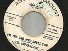 NORTHERN SOUL - IMPRESSIONS-  IM THE ONE WHO LOVES YOU  -HEAR BOTH- PROMO ABC