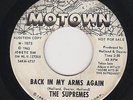 SUPREMES - Back In My Arms Again - ONE-SIDED PROMO 45