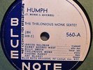 Blue Note 560  Thelonius Monk Sextet  Humph/Mysterioso  Late 1940s
