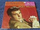 Ricky Nelson 1960 Imperial 45rpm You Are The Only One b/w Milk Cow Blues