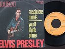 ELVIS PRESLEY SINGLE MADE IN ITALY 45 PS 7 * SUSPICIOUS MINDS * RCA N 1588