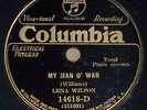 Lena Wilson w/Cliff Jackson-My Man O' War Columbia 14618-D pre war blues HEAR