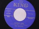 RED PRYSOCK: Harem Girl / Hide Away - 1962 45 rare Soul