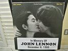 JOHN LENNON & YOKO ONO  STICKER DOUBLE FANTASY RECORD VINYL  BEATLES