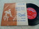 GINETTE & JEAN NEVEU - RAVEL - TZIGANE- VERY RARE ORIGINAL UK HMV EP -SUPERB Ex+