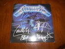 METALLICA RIDE THE LIGHTNING AUTOGRAPHED VINYL LP 5 SIGNATURES ELEKTRA RARE