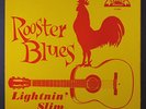 LIGHTNIN' SLIM: Rooster Blues LP (Mono, orange label, corner tear, 2 neat clear