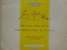 Schubert(Vinyl LP Wh/Lbl Test Press)Violin Sonata -Deutsche Grammophon-DGM 18241