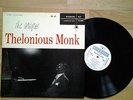 THE UNIQUE THELONIOUS MONK Lp Deep groove RIVERSIDE 12-209 white label OG NMINT