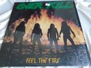 Original Metal LP : Over Kill   Feel The Fire   Megaforce  MRI 1489 Stereo   198