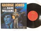 SUPER RARE GEORGE JONES JAPAN 10inch LP SALUTE HANK WILLIAMS w/ LYRIC INSERT