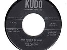 FALCONS-THIS HEART OF MINE- KUDO 45 # 661  Orig - DOO WOP / DANCER - EX HEAR IT