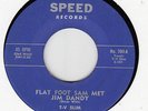 T-V SLIM - FLAT FOOT SAM MET JIM DANDY - SPEED 45   #704 GREAT BLUES  HEAR IT M-