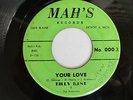 Group Harmony R&B 45, Billy Kent & the Andantes on Mah's, first press
