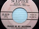 SHIRELLES Please Be My Boyfriend / I Saw A Tear ORIGINAL Scepter label 45 e1226