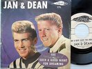 JAN and DEAN Gee / Such A Good Night For Dreaming original Surf Rock 45 PS e1229