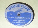 PRESTIGE Label 78 rpm Single Bop Vocals KING PLEASURE Red Top SYMPHONY SID WILD