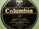 78rpm Jazz - Columbia 476-D - HALF WAY HOUSE ORCHESTRA - Maple Leaf Rag - 1925