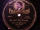 Rev. J.O. Hanes and Male Choir   Paramount Portrait 78 
