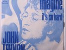 JOHN LENNON: Imagine / It's So Hard 45 (Denmark PS-only no 45 disc, few light c