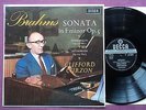 SXL 6041 wbg ED1, BRAHMS sonata CLIFFORD CURZON, NM