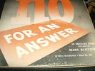 NO FOR AN ANSWER (BLITZSTEIN)..ORIGINAL CAST, KEYNOTE 78S