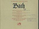 HMV FBLP1079 - Bach - Piano Recital - Yvonne LEFEBURE - 