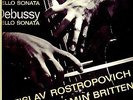 BRITTEN, DEBUSSY,CELLO SONATAS, BRITTEN, ROSTROPOVICH, DECCA SWL 8503 10 INCH LP
