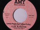 CLYDE MCPHATTER: Lonely People Can't Afford To Cry / I Dreamt I Died 45 (dj, co