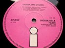 EMERSON LAKE & PALMER: 1970 DEBUT UK ISLAND 1st PRESS - NEAR MINT