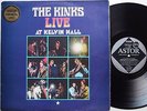 THE KINKS Live At Kelvin Hall ORIGINAL Lp AUSTRALIA '67 ASTOR Garage/Psych VINYL