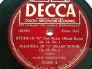 1930 MORIZ ROSENTHAL Piano Berlin Parlophone Chopin ETUDE G Flat Maj BLACK KEY78