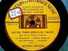 1935 Arthur LOESSER PIANO Haydn Sonata in F Major Friends of Recorded Music 78