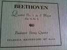 BUDAPEST STRING Quartet Beethoven Qrt 1 F Maj Op 18.1 Violin Cello  M 444 78