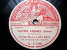 1924 MILAN Gilda Della RIZZA SIGNED FONOTIPIA Andrea Chenier La Mamma Morta/78